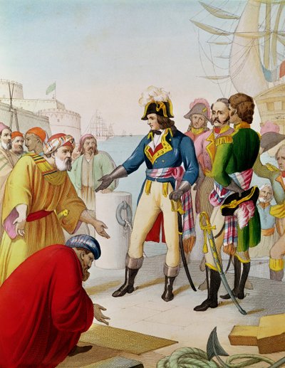 The Disembarkation of Napoleon at Alexandria by French School